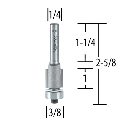 Makita 3/8" Carbide Tipped Flush Trimmer Router Bit