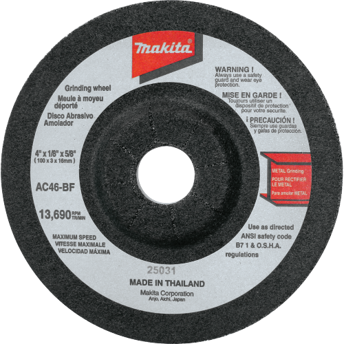 Makita 4" Flex Wheel 46GRIT 9501BKW, 10/Box