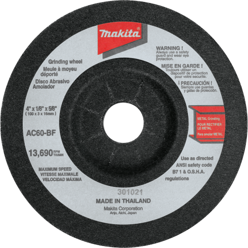 Makita 4"FLEX Wheel 60GRIT 9501BKW, 10/Box