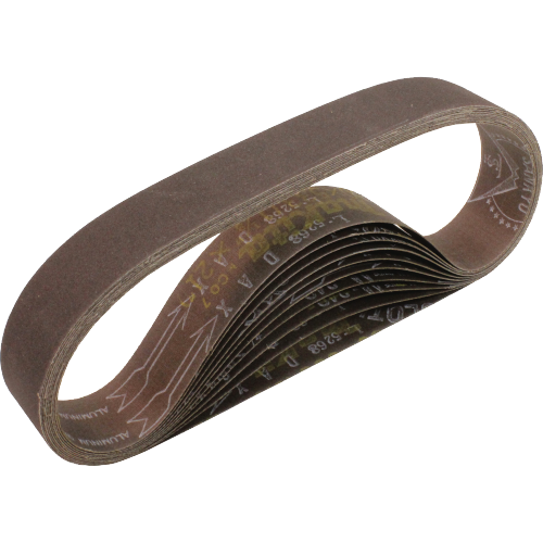 Makita 1-1/8"X21" Abrasive BELT120 Grit 9030, 10/Box