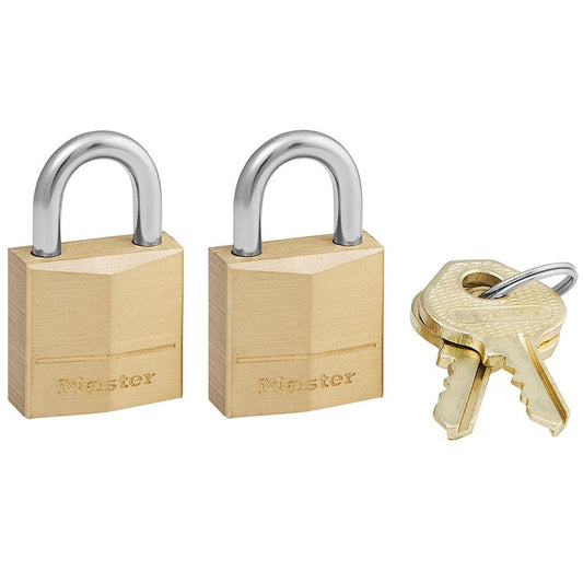 Master Lock Solid Body Padlocks 2/PKOF NO. 120 Keyed Alike (Pack)