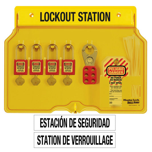 Master Lock 4-LOCK Station Zenex Thermoplastic Padlocks