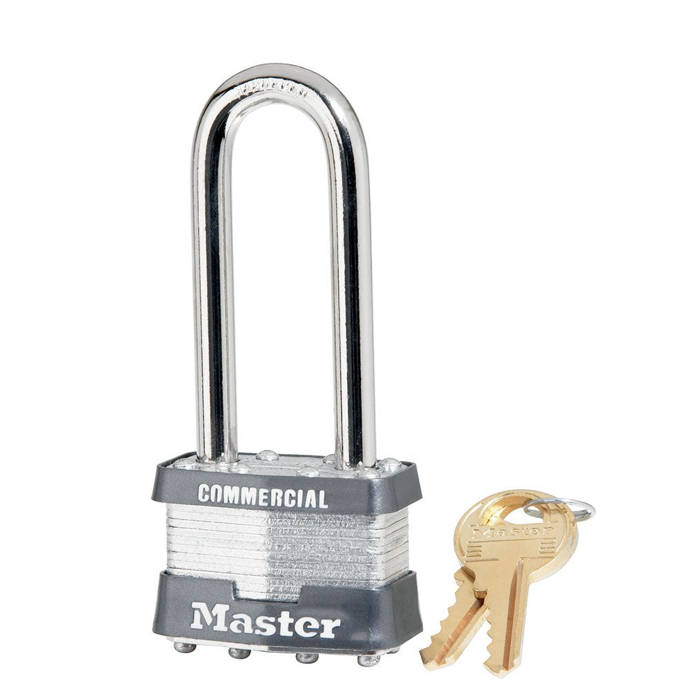 Master Lock 5 Pin Steel Padlock Keyed Different W/2-1/2"SHA, 6/Box