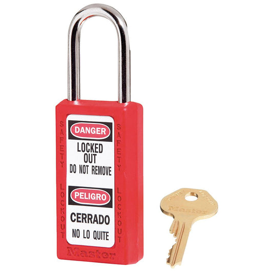 Master Lock 6 Pin Tumbler Padlock Keyed Diff. Safety Lock, 6/Box