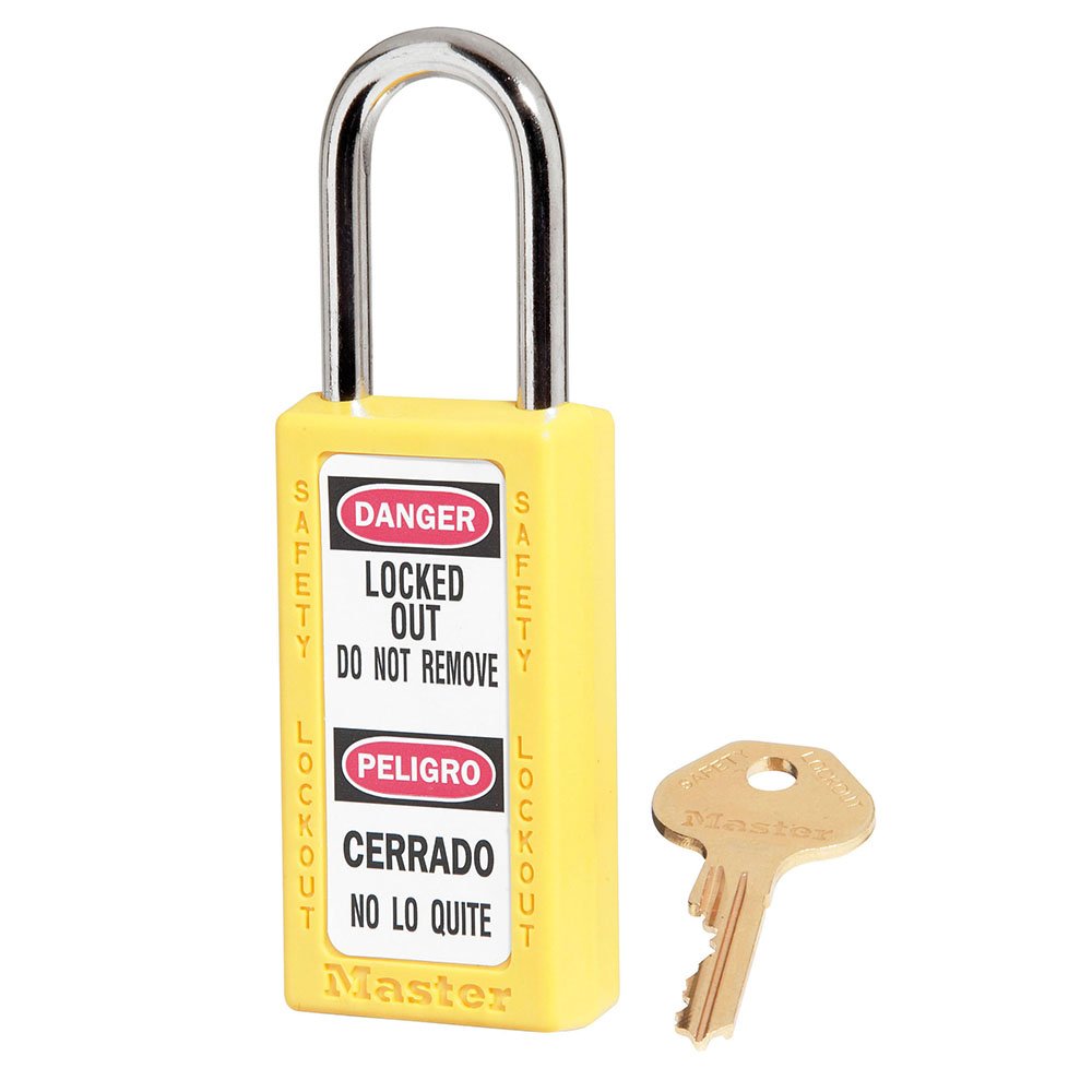 Master Lock 6 Pin Cylinder Safety Lockout Padlock Keyed Diff, 6/Box