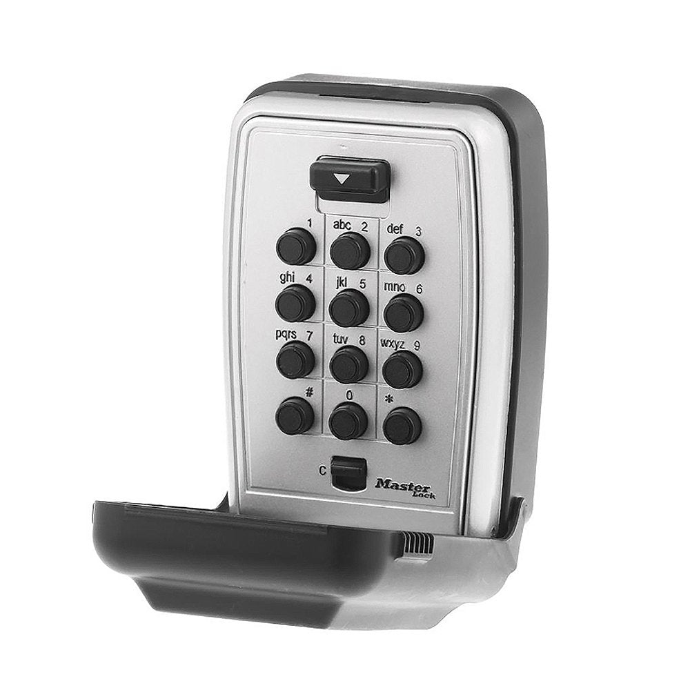 Master Lock Resettable Combo Push Button Wall Mount Lock Box, 4/Box