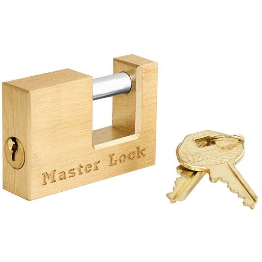Master Lock 2" Solid Brass Couplerlatch Lock, 4/Box