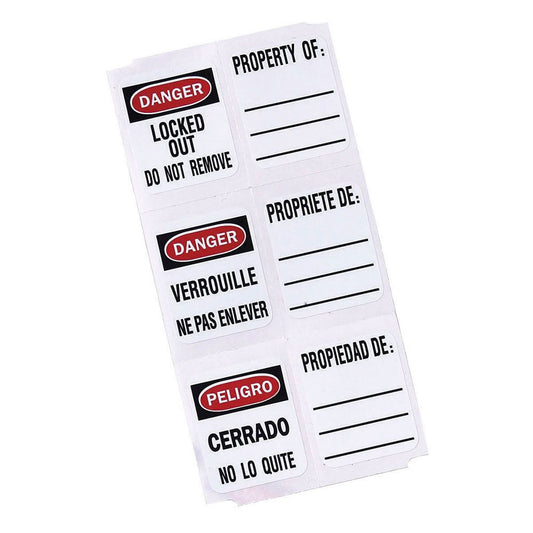 Master Lock Padlock Labels