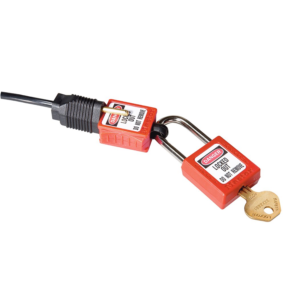 Master Lock Safety Series 120V Pluglockout Accepts Padlock