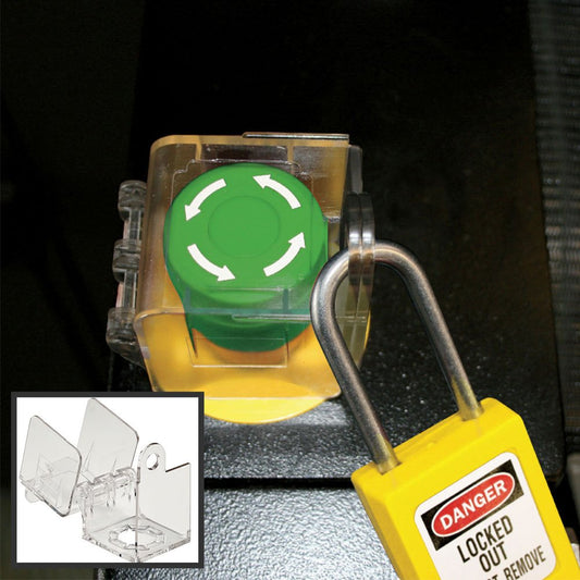 Master Lock Installed Push Button And Rotary Switch Cover