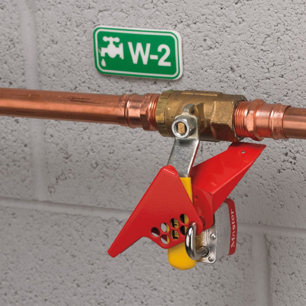 Master Lock Steel Ball Valve Lockoutdevice 1 4" TO 1" Valve, 24/Case