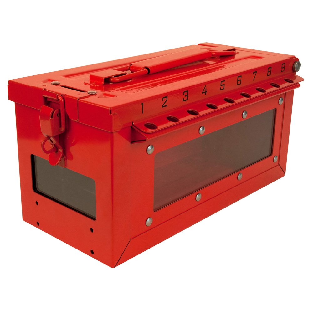 Master Lock Portable Group Lock Boxwith Key & Side Window