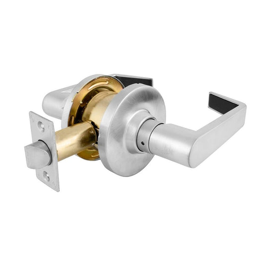 Master Lock Commercial CYL Lockset Lever-privacy Satin Chrme, 8/Carton