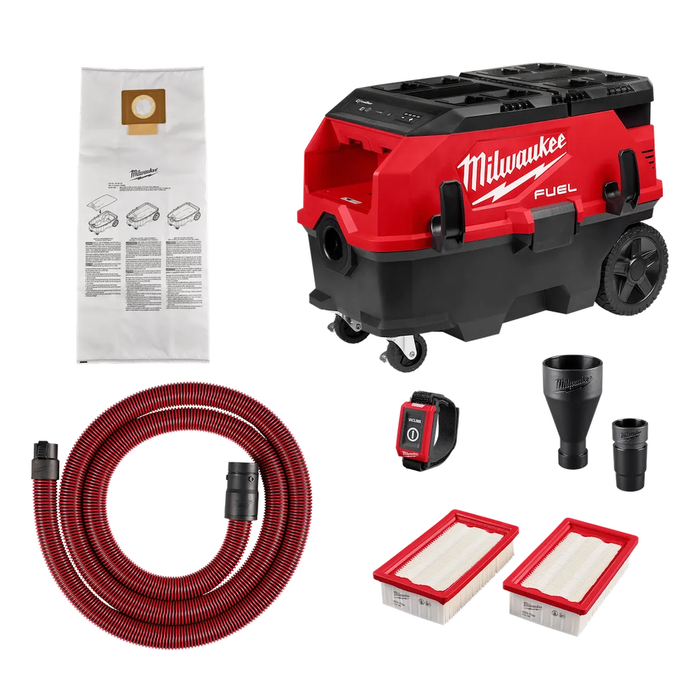 Milwaukee Tool M18 Fuel 9 GAL 2-BATTERYDUST Extract W/ Vaclink