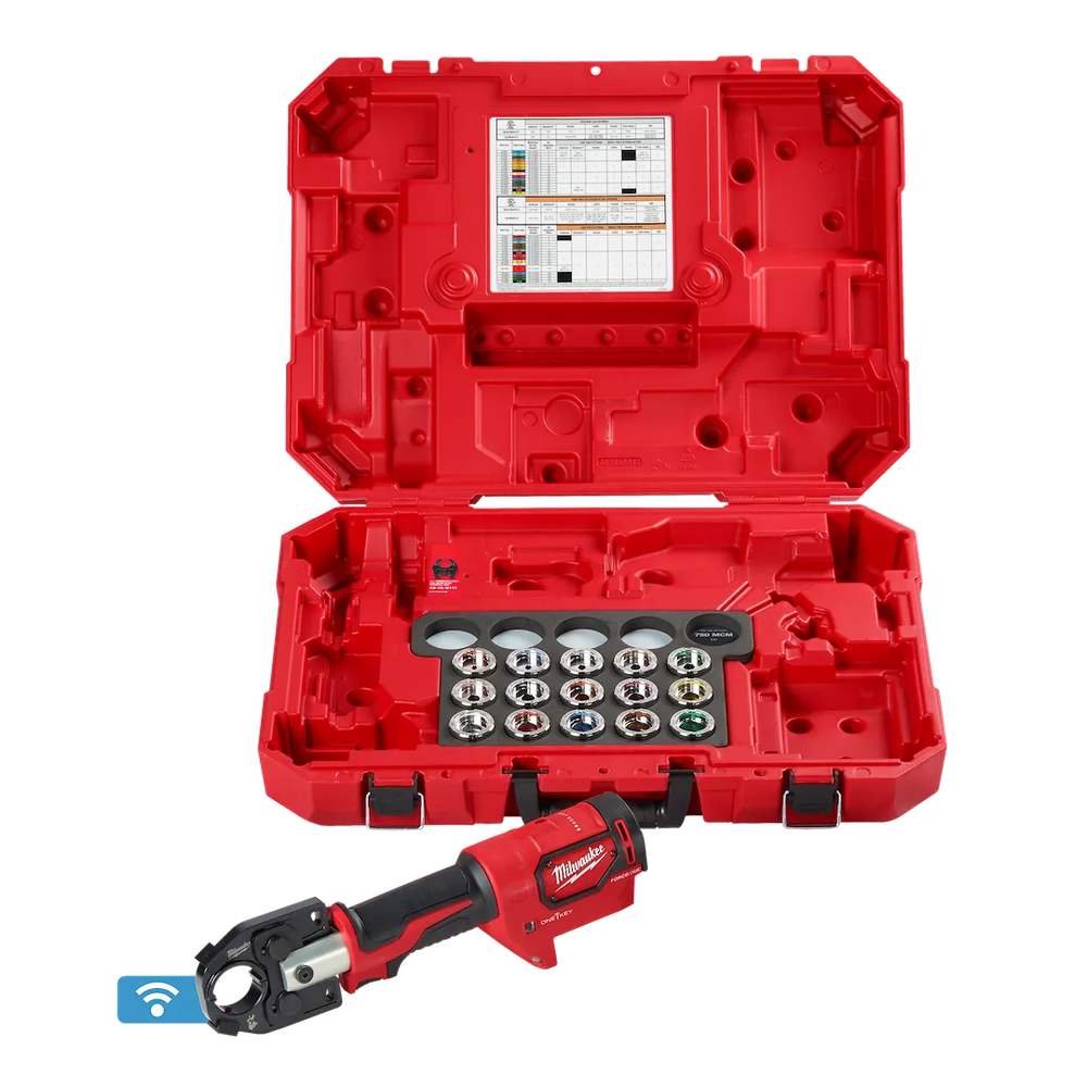 Milwaukee Tool M18 Force 600 MCM Crimper W/#8-600 MCM CU Dies