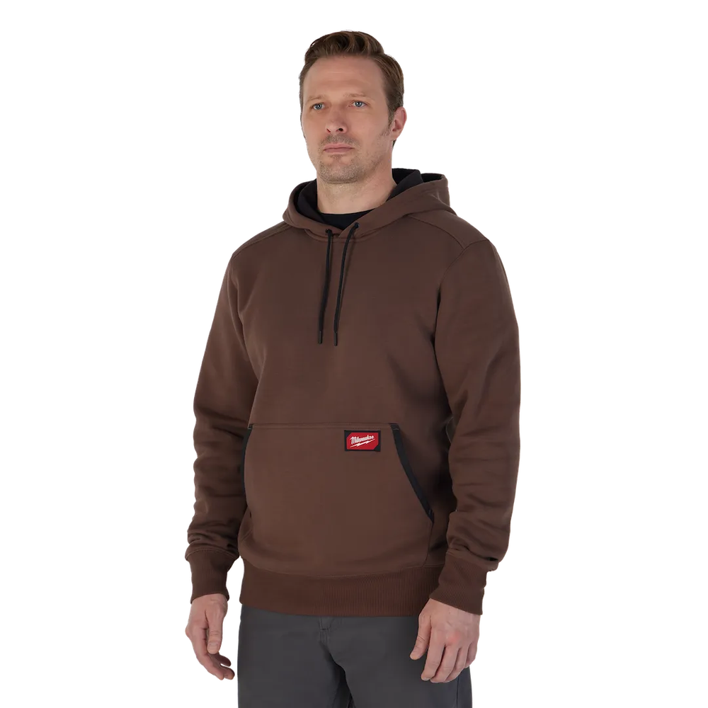 Milwaukee Tool Freeflex Pullover Hoodie- Brown 2X