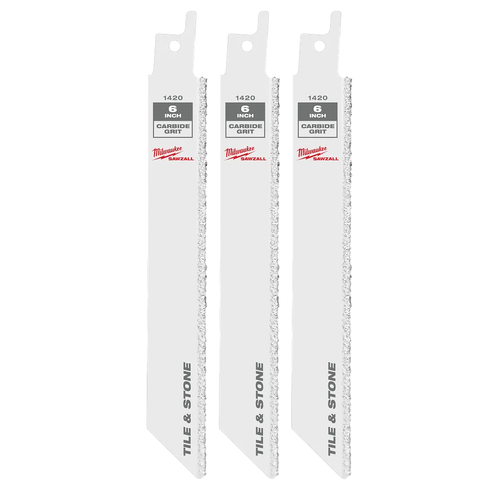Milwaukee Tool 6" Coarse Grit Tungsten, 3/Pack