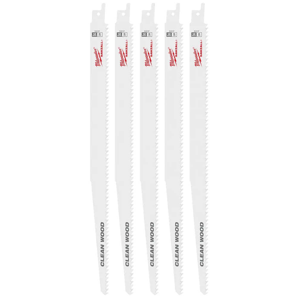 Milwaukee Tool 12" 6TPI Super Sawzall B, 5/Pack