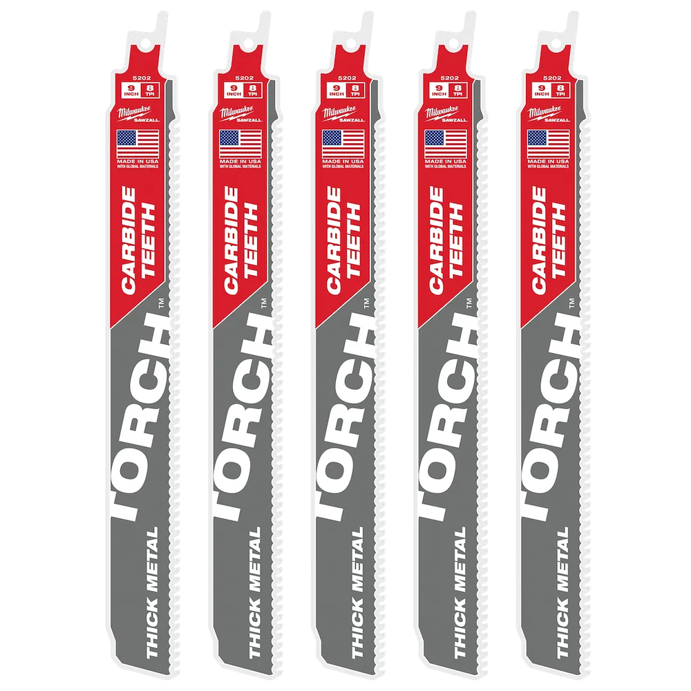 Milwaukee Tool Torch W/CARBIDE Teeth 7T9L, 5/Pack