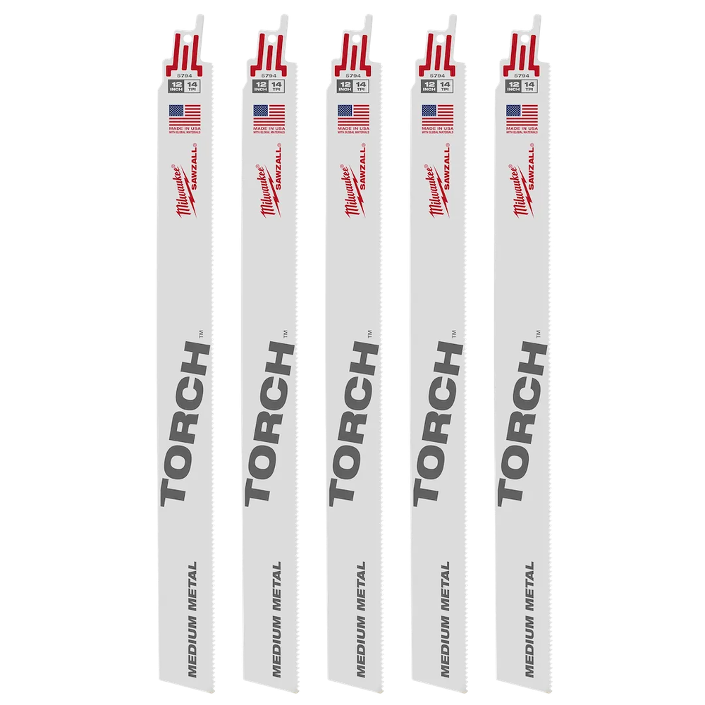 Milwaukee Tool 12 14TPI Torch Sawzall Blade 5/PK (Pack)
