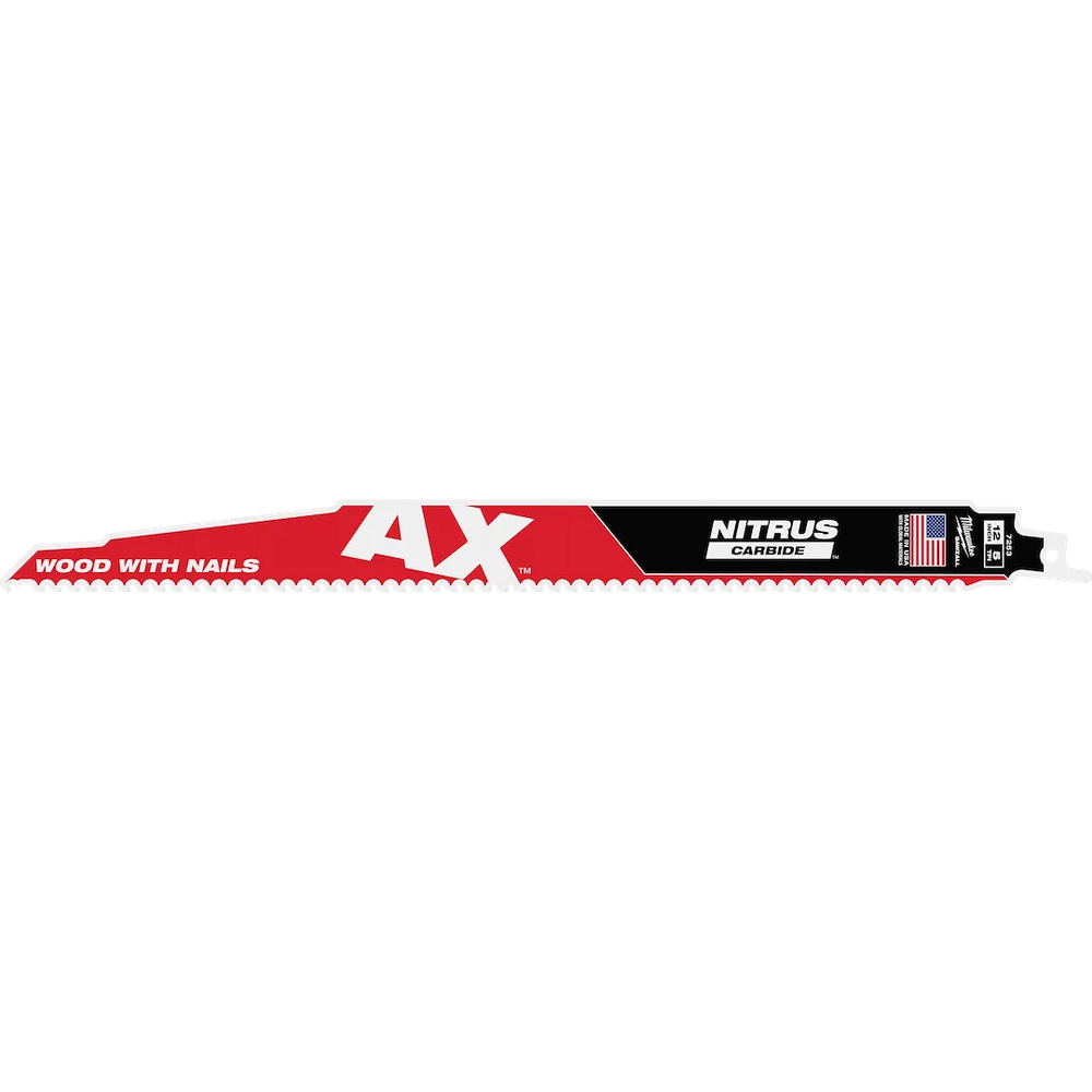 Milwaukee Tool 12"5 TPI Carbide Teeth Blade For Wood W/NAILS