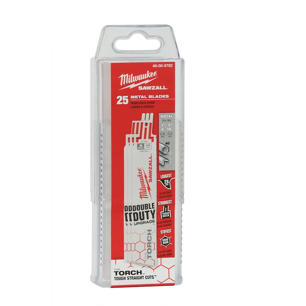 Milwaukee Tool 6"X14T Torch Blade, 25/Pack