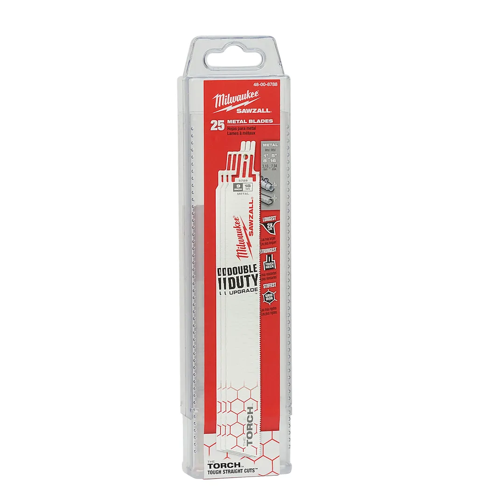 Milwaukee Tool Super Sawzall BL 18T 9LGTORCH, 25/Box