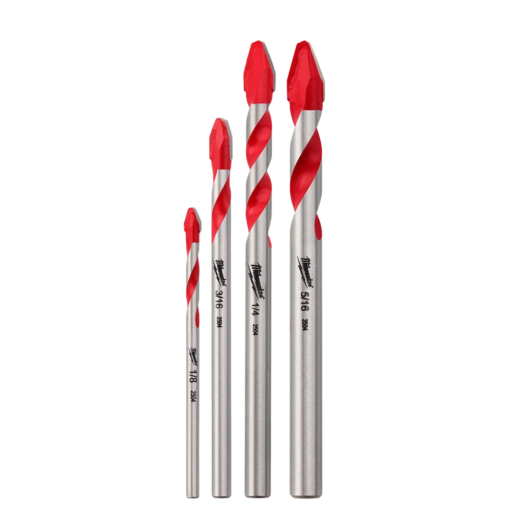 Milwaukee Tool 4PC Hard Tile And Glassbit Set