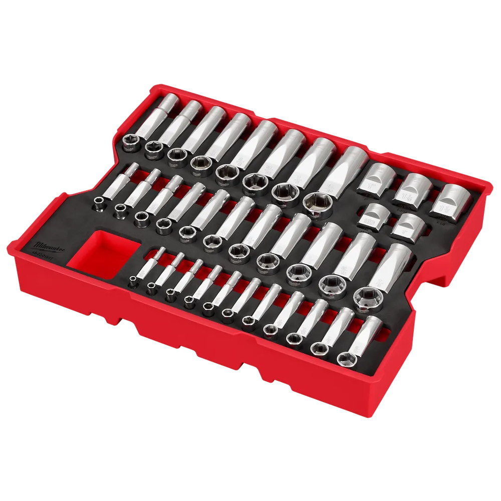 Milwaukee Tool 65PC SAE Socket Set W/ Tray (Set)