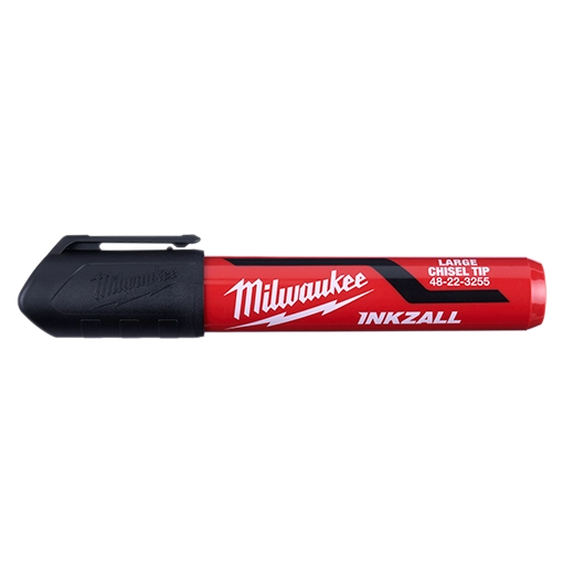 Milwaukee Tool Inkzall Large Chisel Tipblack Marker, 12/Pack