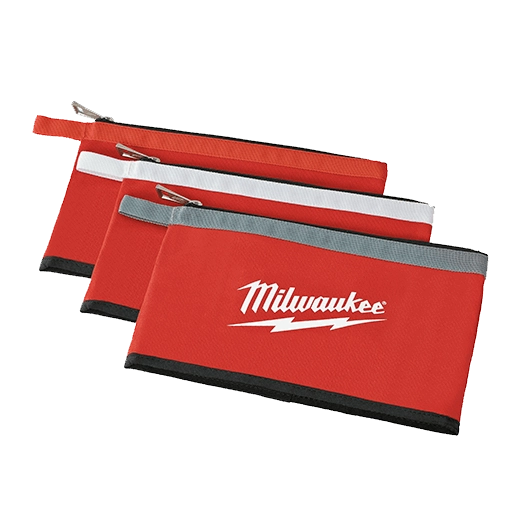 Milwaukee Tool 3 PK Zipper Pouches (Set)