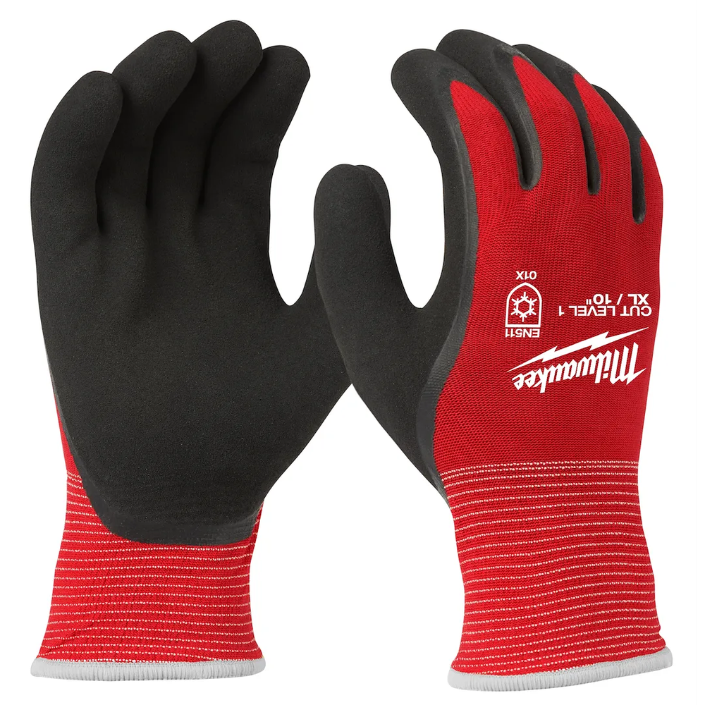 Milwaukee Tool Cut Level 1 Winter Dipped Gloves-xl, 6 Pairs/Pack