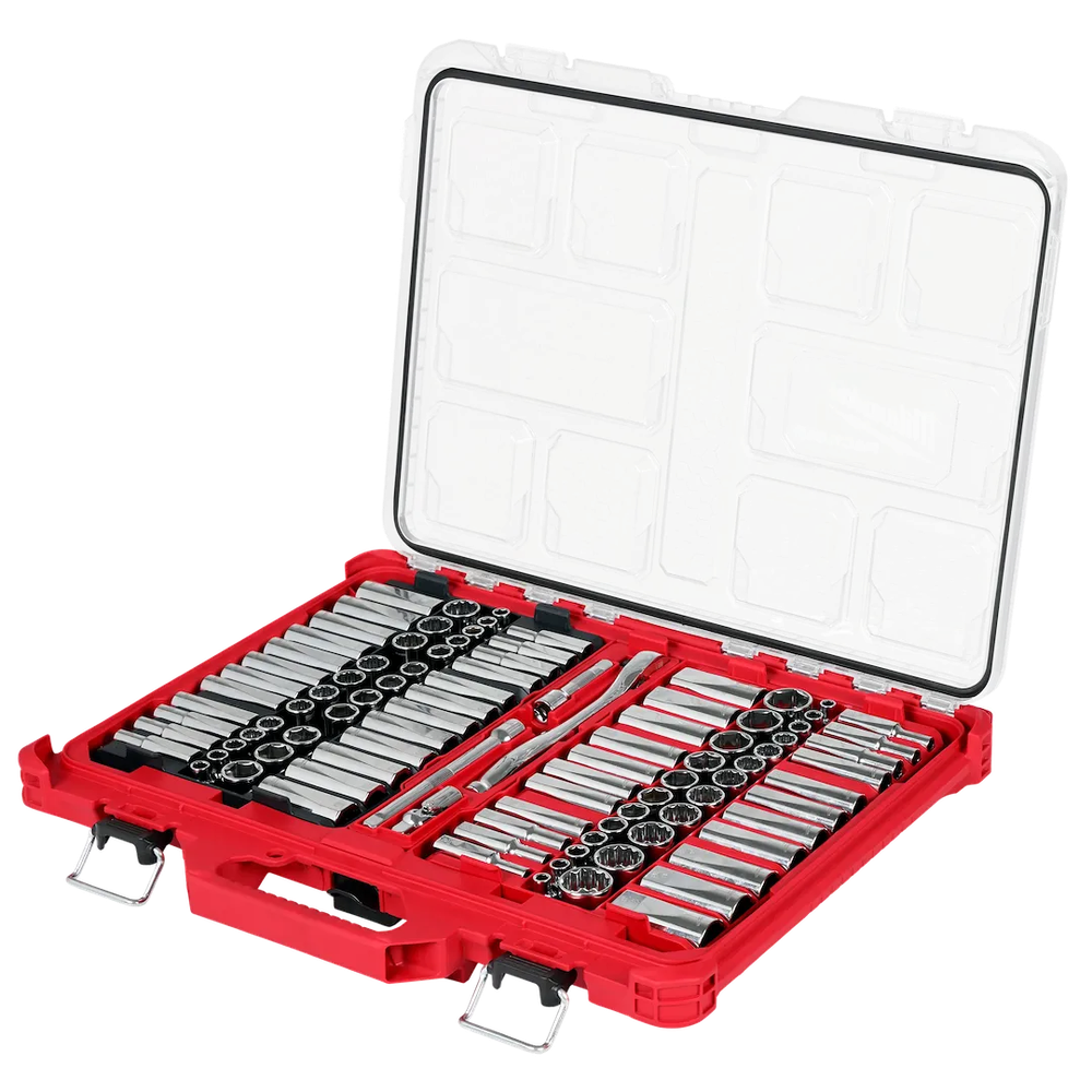 Milwaukee Tool 98PC 3/8" Met&sae Ratchet&socket ST W/ORGANIZER (Set)