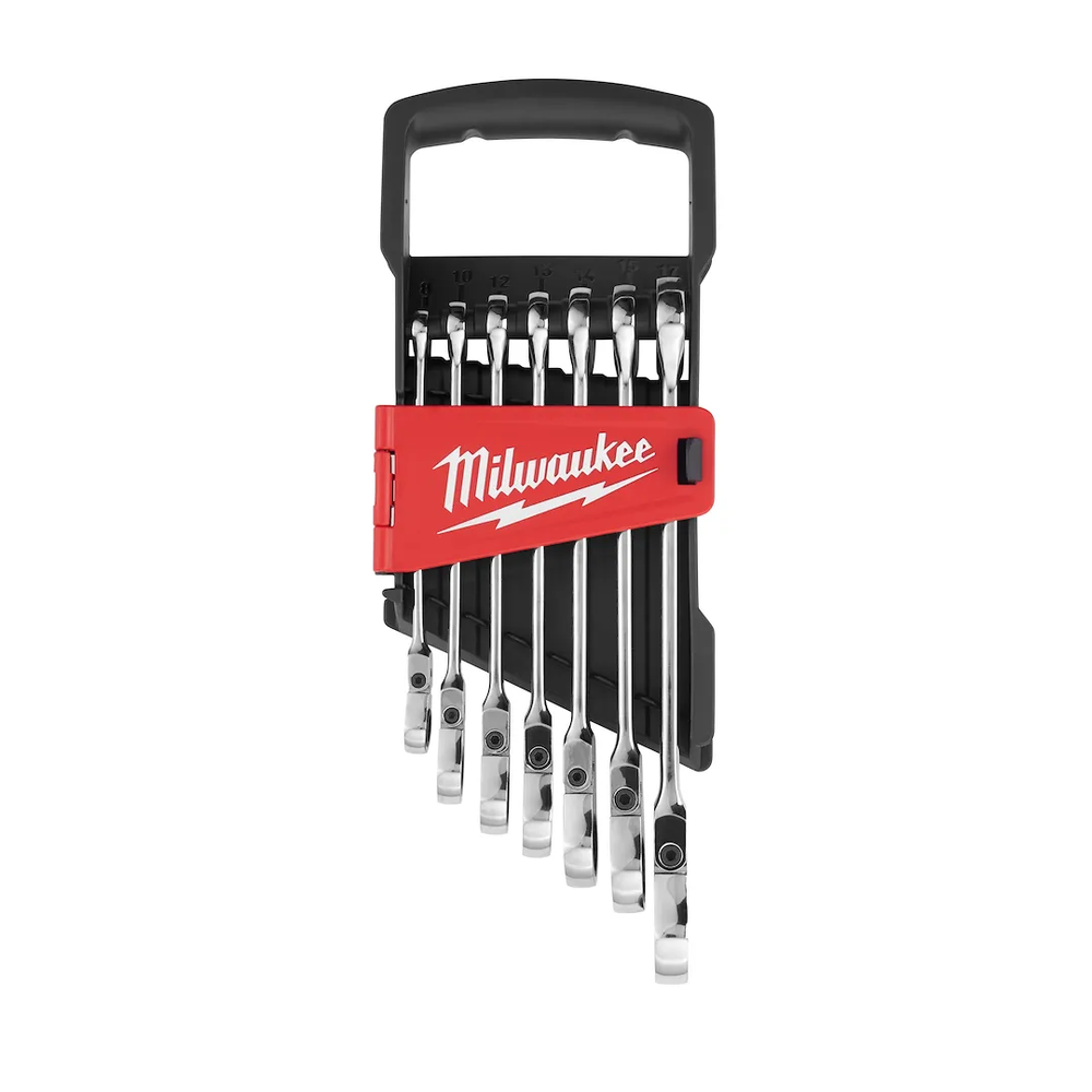 Milwaukee Tool 7PC MET Flex Head Ratchet Combination Wrench Set (Set)