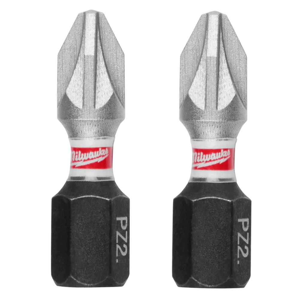 Milwaukee Tool Shockwave 2-PIECE Impactphillips #2 Insert Bits, 2/Pack