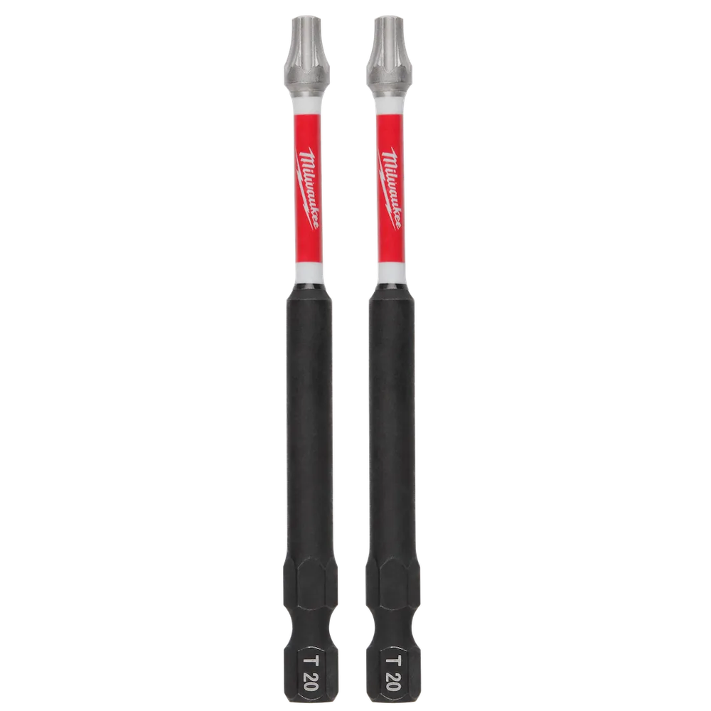 Milwaukee Tool Shockwave 3-1/2" T20 Impact Bit, 2/Pack