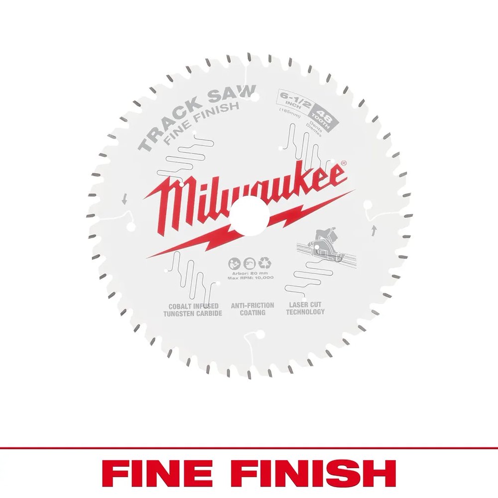 Milwaukee 6-1/2" 48T Fine Finish Track Saw Blade