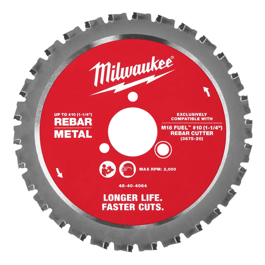 Milwaukee Tool #10 (1-1/4) Rebar Cutting Blade, 5/Pack