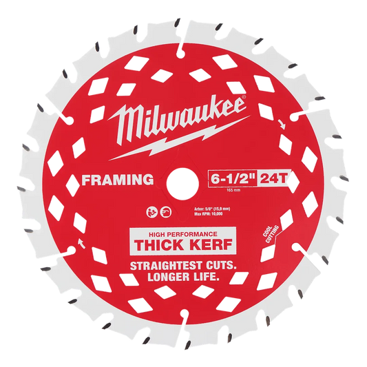 Milwaukee Tool 6-1/2" 24T Framing, 10/Pack