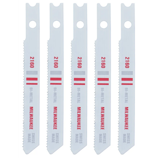Milwaukee Tool 5 Bi-metal 21T 2-3/4L, 5/Pack
