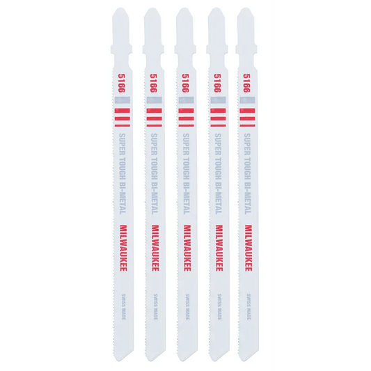 Milwaukee Tool 5-1/4"L 24TPI Wavy 9/32", 5/Pack