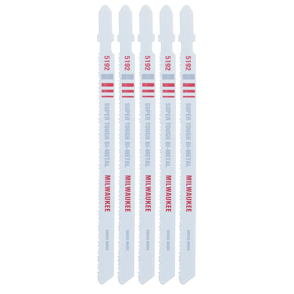 Milwaukee Tool 5-1/4" Jig Saw Blade, 5/Pack