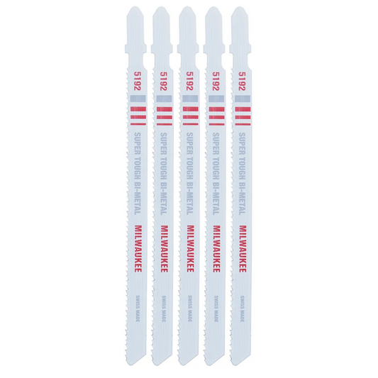 Milwaukee Tool 5-1/4" Jig Saw Blade, 5/Pack
