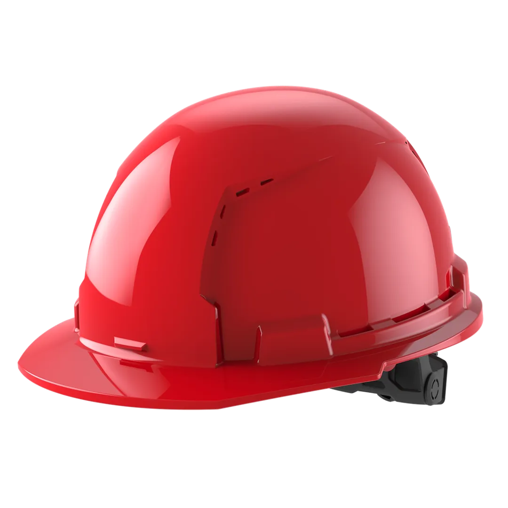 Milwaukee Tool RED Front Brim Vent HATW/6PT Ratchet Suspension