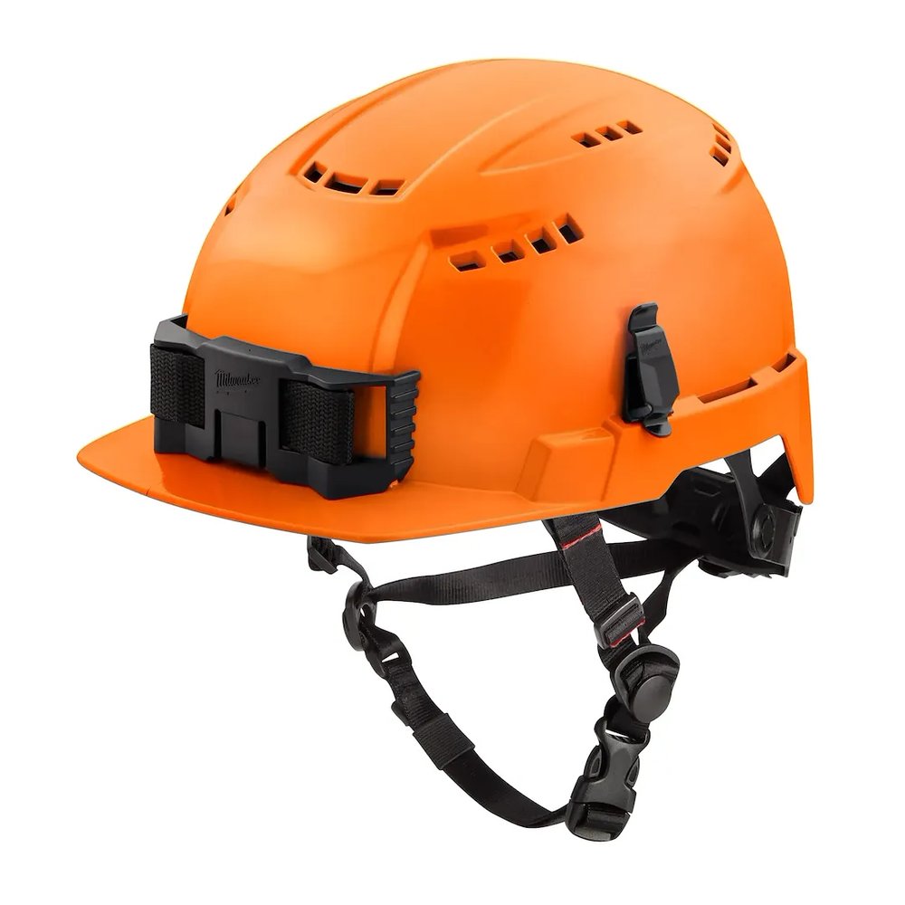 Milwaukee Tool Orange Brim Vented Safety Helmet -type 2 Class C