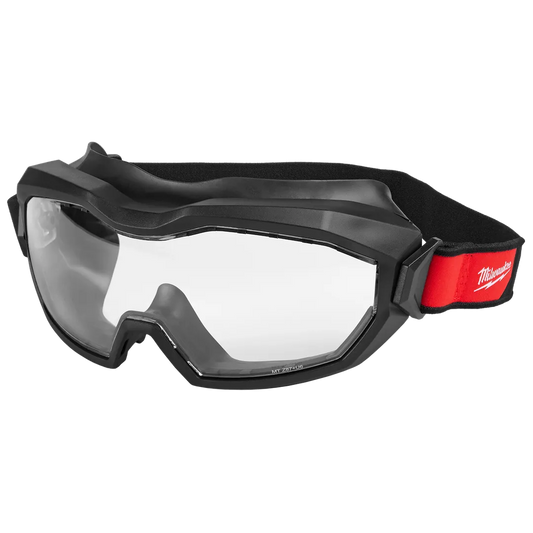 Milwaukee Tool Vented Goggles - Clear Dual Coat Lens