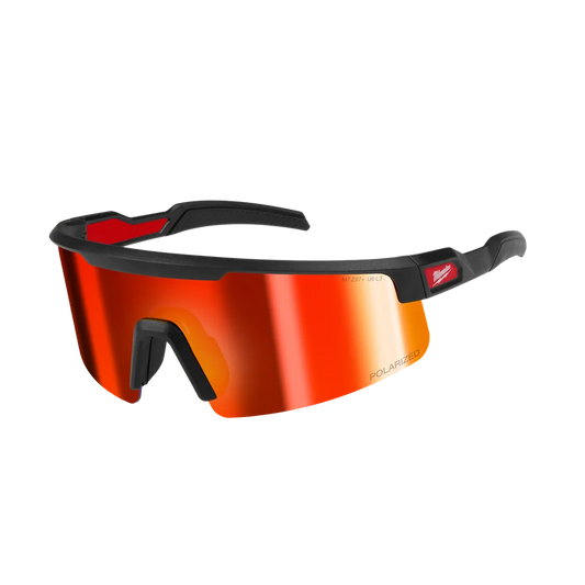 Milwaukee Tool Polarized Safety Glasses-red Mirror Lens