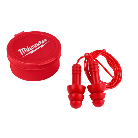Milwaukee Tool 3PK Reusable Corded Earplugs, 3/Pack