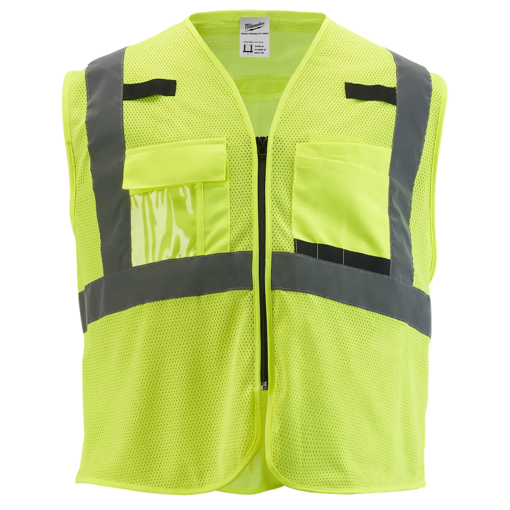 Milwaukee Tool CL2 HI-VIS Yellow Mesh Vest - L/XL