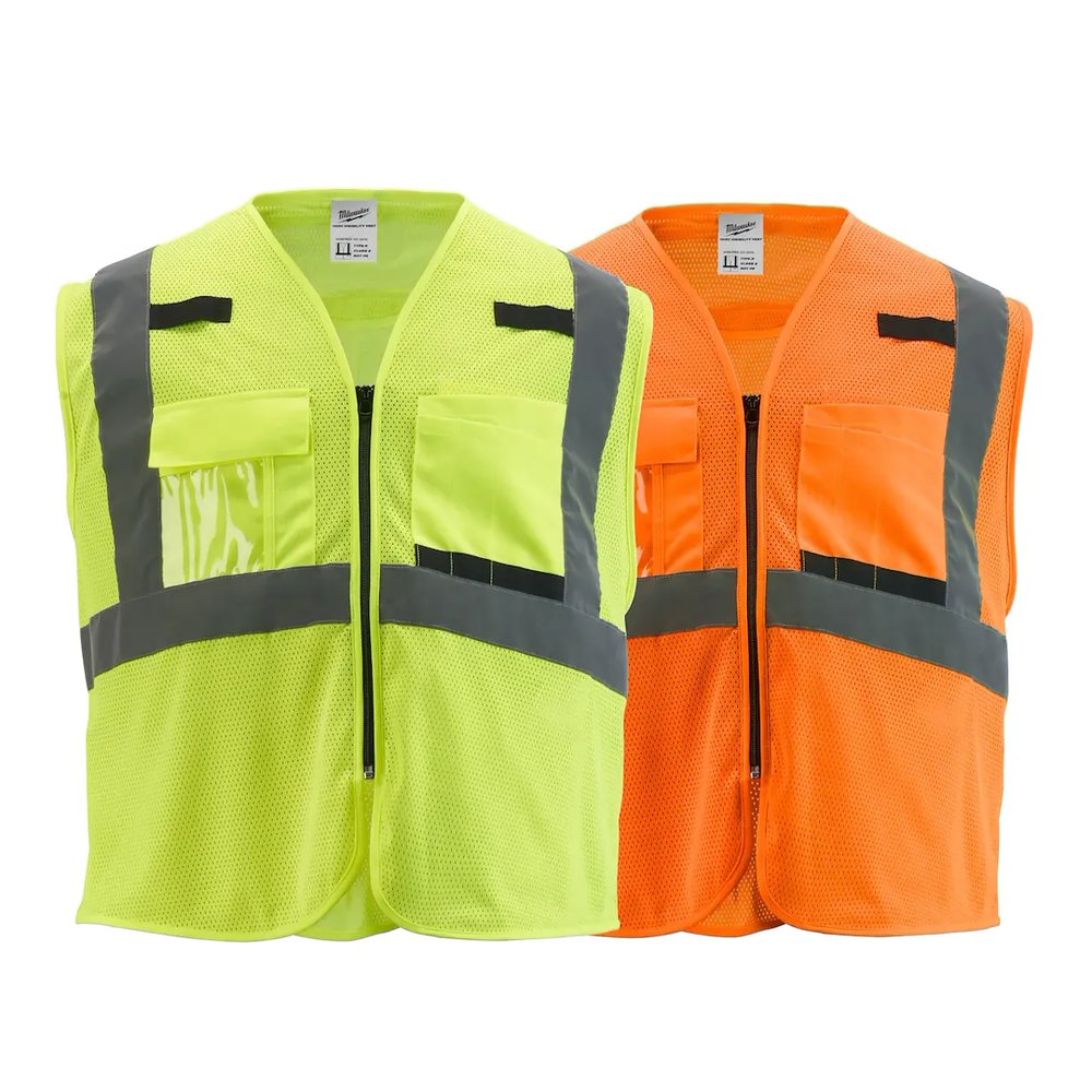 Milwaukee Tool CL2 HI-VIS Yellow Mesh Vest - 4XL/5XL
